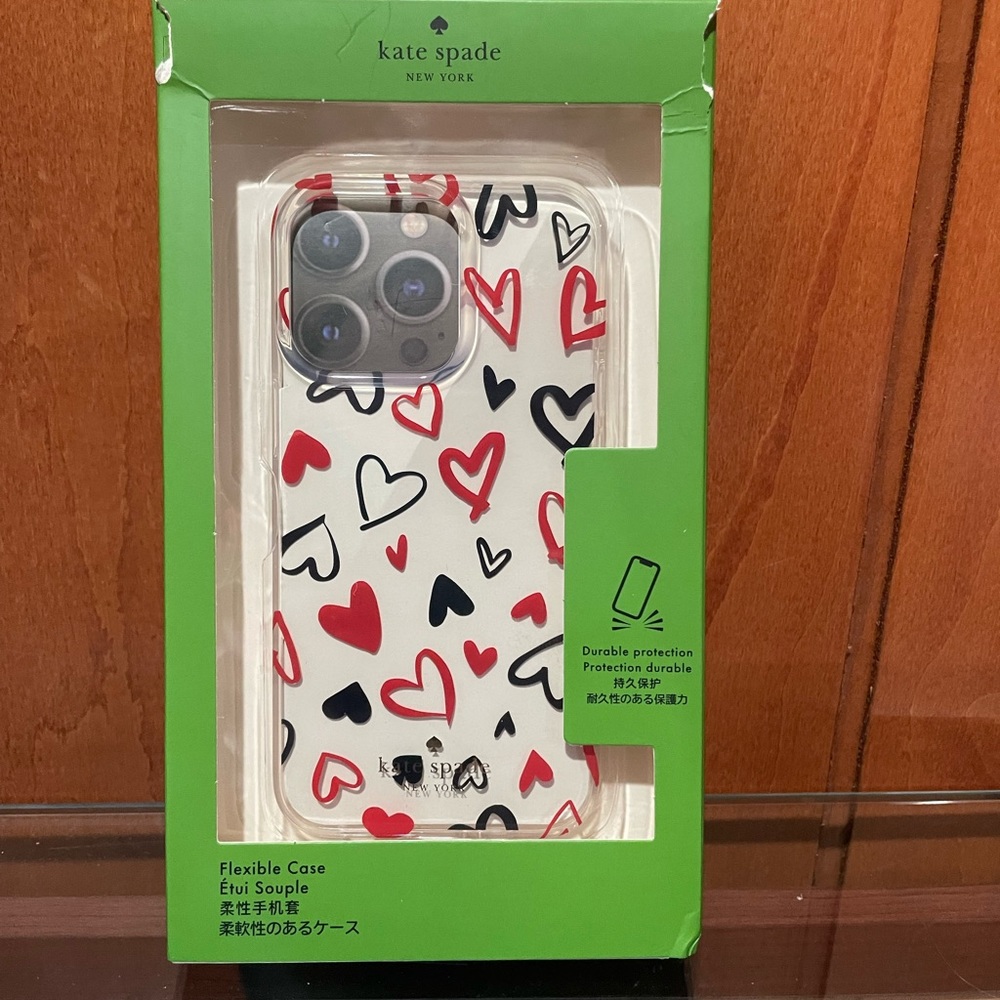 Kate spade scribble heart iPhone 13 Pro phone case